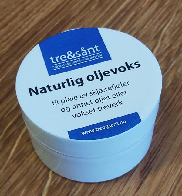 Naturlig oljevoks i hvit 50 ml boks