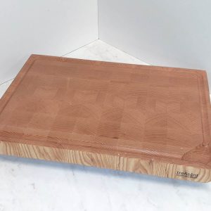 Skjærefjøl i ask endeved med saftrand og skål